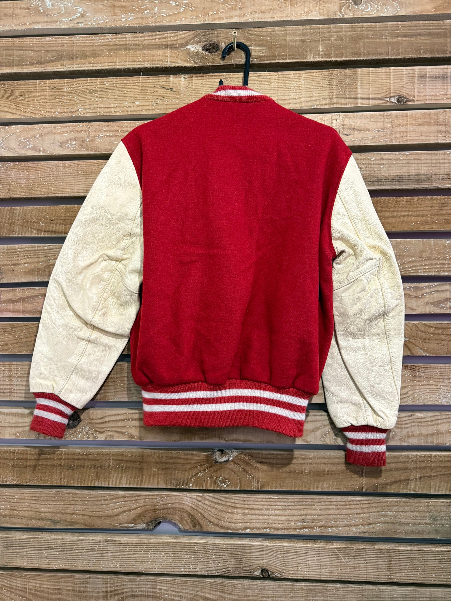 Vintage 70s Delong Varsity Jacket. 50s Style. College Jacket. USA. Rockabilly. Size small.
