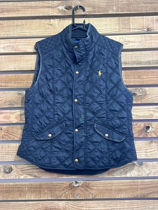 Vintage 90s Ralph Lauren quilted country gilet/ sleeveless jacket. Size XL.
