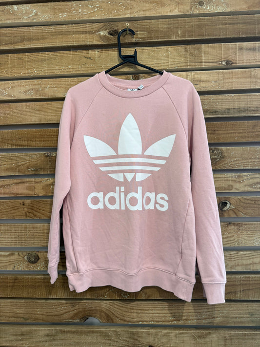 Adidas logo crewneck sweater/ sweatshirt. Size UK8.