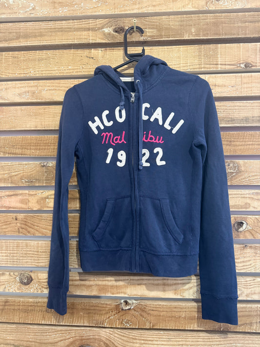 Vintage Y2K Hollister Malibu embroidered hoodie/ hooded sweater. Size Small.