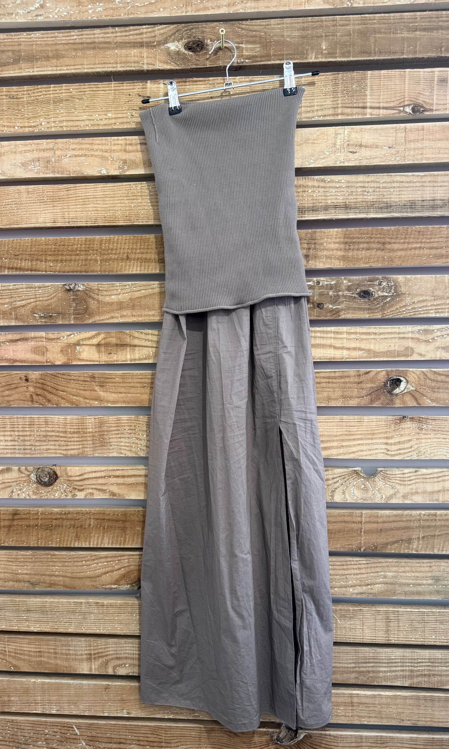 AllSaints strapless Tegan hybrid bodycon maxi dress. Summer. UK4.