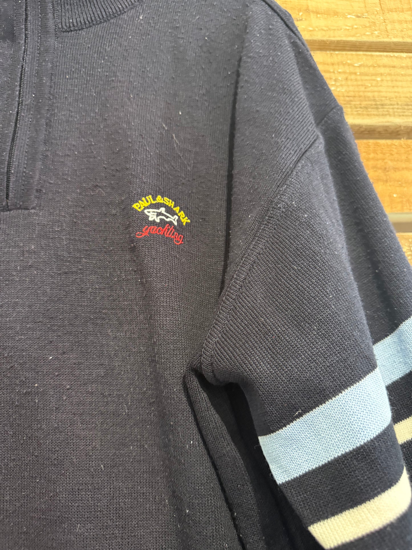 Paul & Shark Yachting 1/4 zip jumper/ sweater. Blue. Size 3XL.