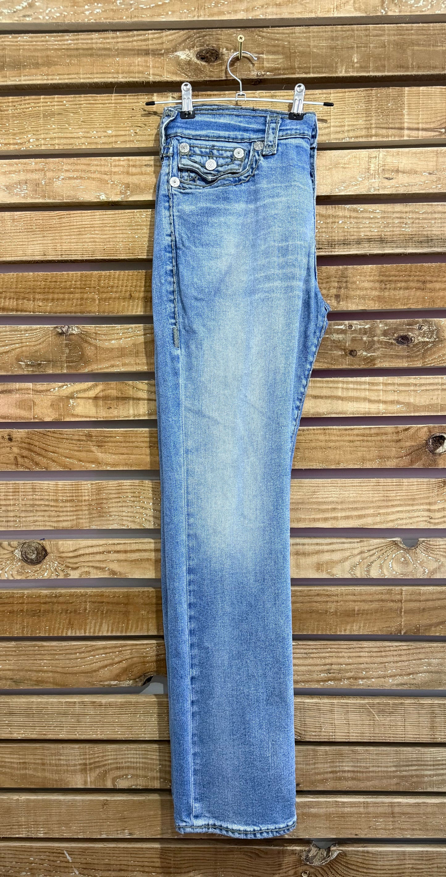 Vintage Y2K True Religion Jeans. Blue. 34” waist, 33” leg.