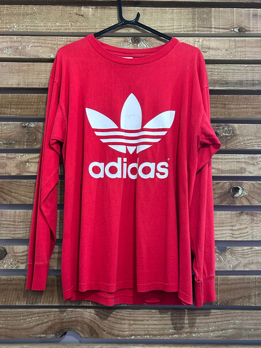 Vintage 70s Adidas sports top/ t-shirt. Size Medium.