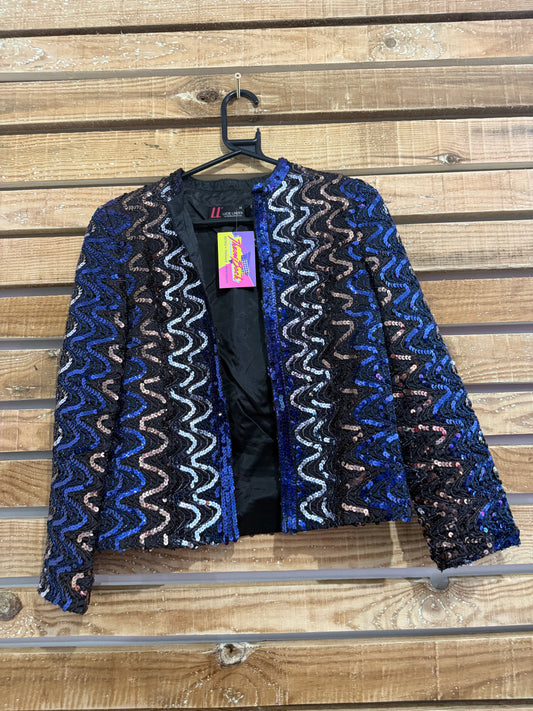 Vintage 80s Lucie Linden sequin jacket. Free sizing up to a Size 14. Festival/disco