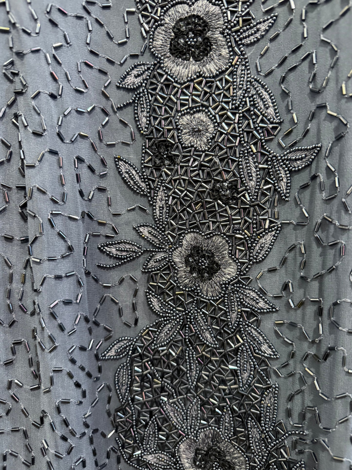 Vintage 80s sequin long maxi dress with front split. Party/ Christmas/ New Year/ Festival. Size 14