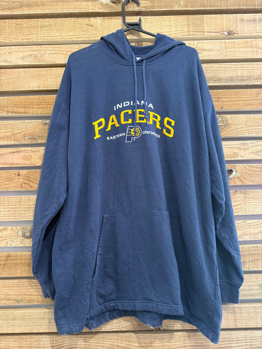 Vintage 90s NBA Indiana Pacers hoodie/ hooded sweater. Size XXL.