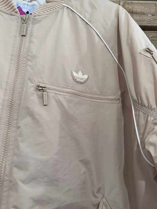 Adidas originals beige bomber Jacket. Size 10. Festival.