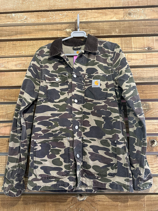 Vintage 90s Carhartt Jacket. Army. Size Small. Workwear.