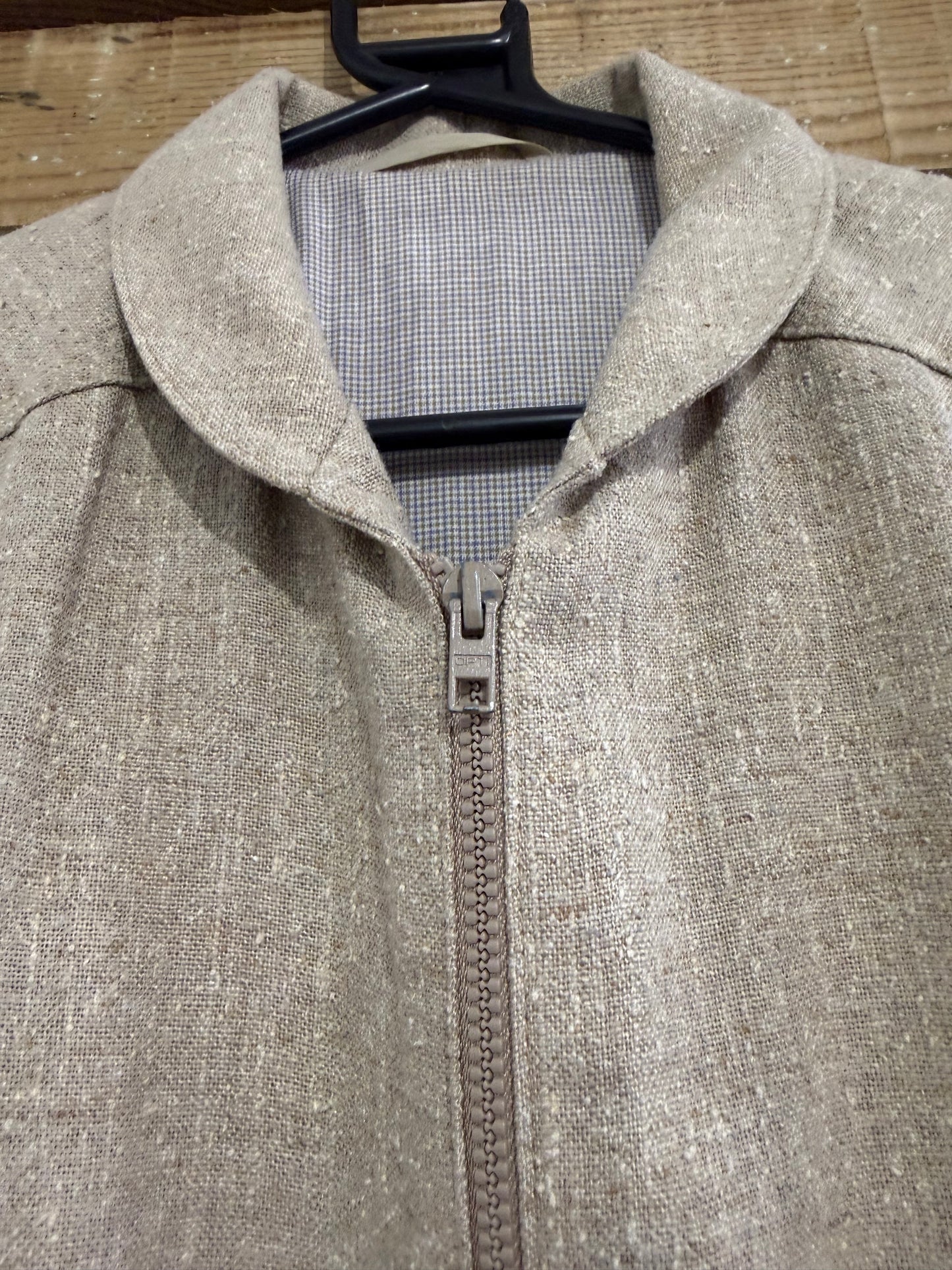John Slim vintage style 50s jacket. Beige. Rockabilly/ western. Size Large.