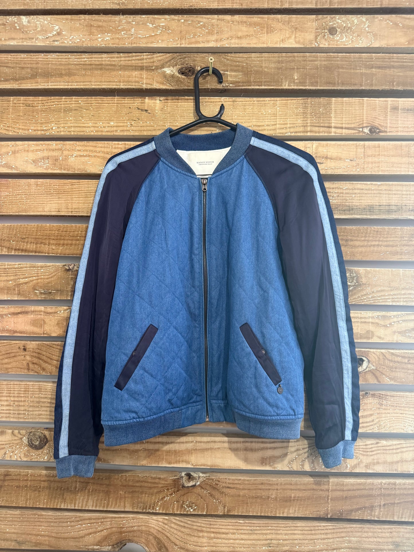 Scotch and Soda Sunshine Collectors tasselled Varsity/ College Bomber Jacket. Size Small.
