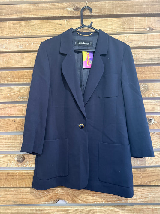 Vintage 80s Louis Feraud button up blazer/ jacket. UK12