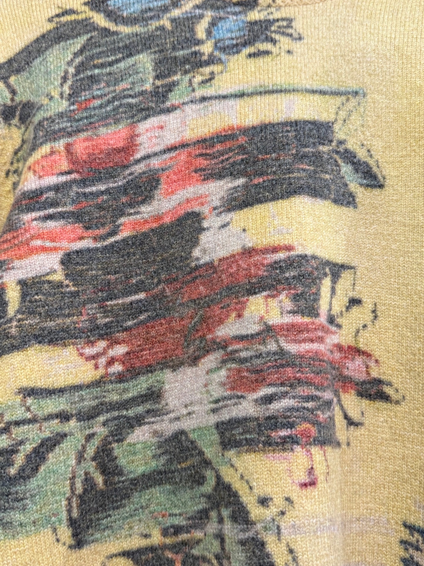 Dunhill Abstract Florals winter knit jumper/ sweater. Ski/ winter. Size small.