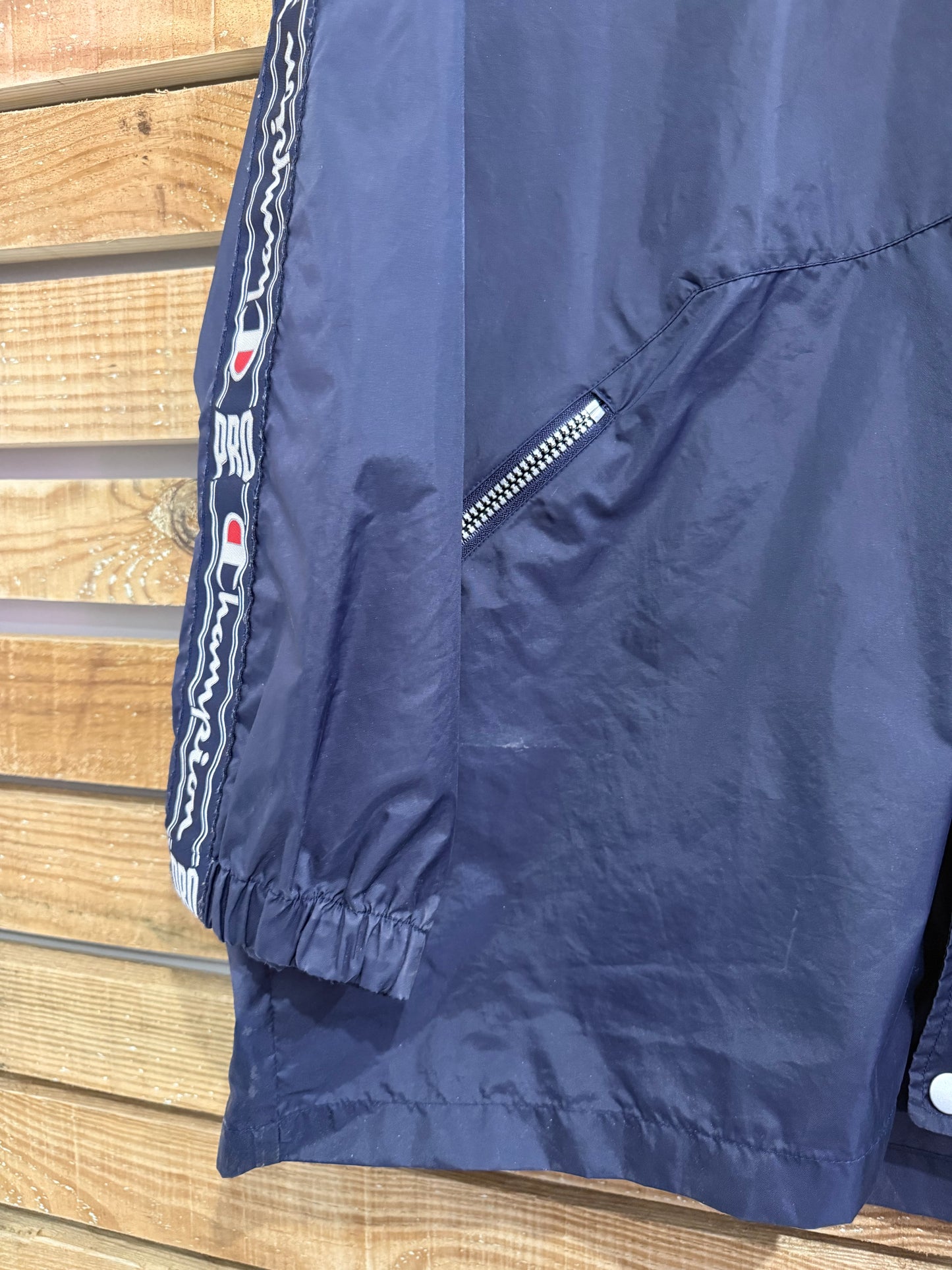 Vintage 90s Champion Pro Rugby windbreaker/ shell jacket. Size XXL. Festival. USA