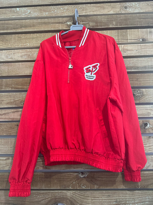 Vintage 90s 1/4 zip Starter windbreaker/ shell jacket. Size XL. Festival. USA.