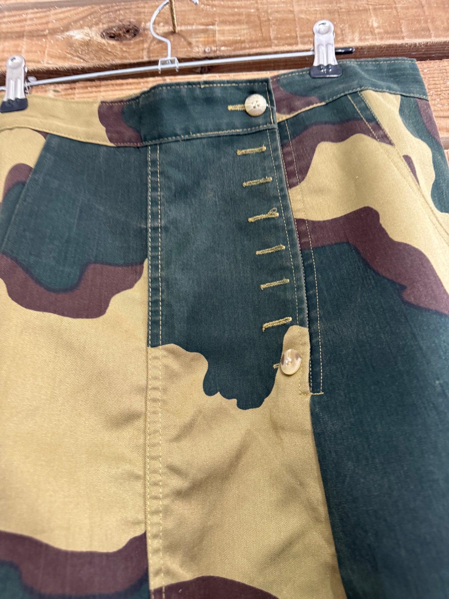 Vintage 90s harem camo/ army print trousers/ pants. Festival/ summer. 31” waist. Medium.