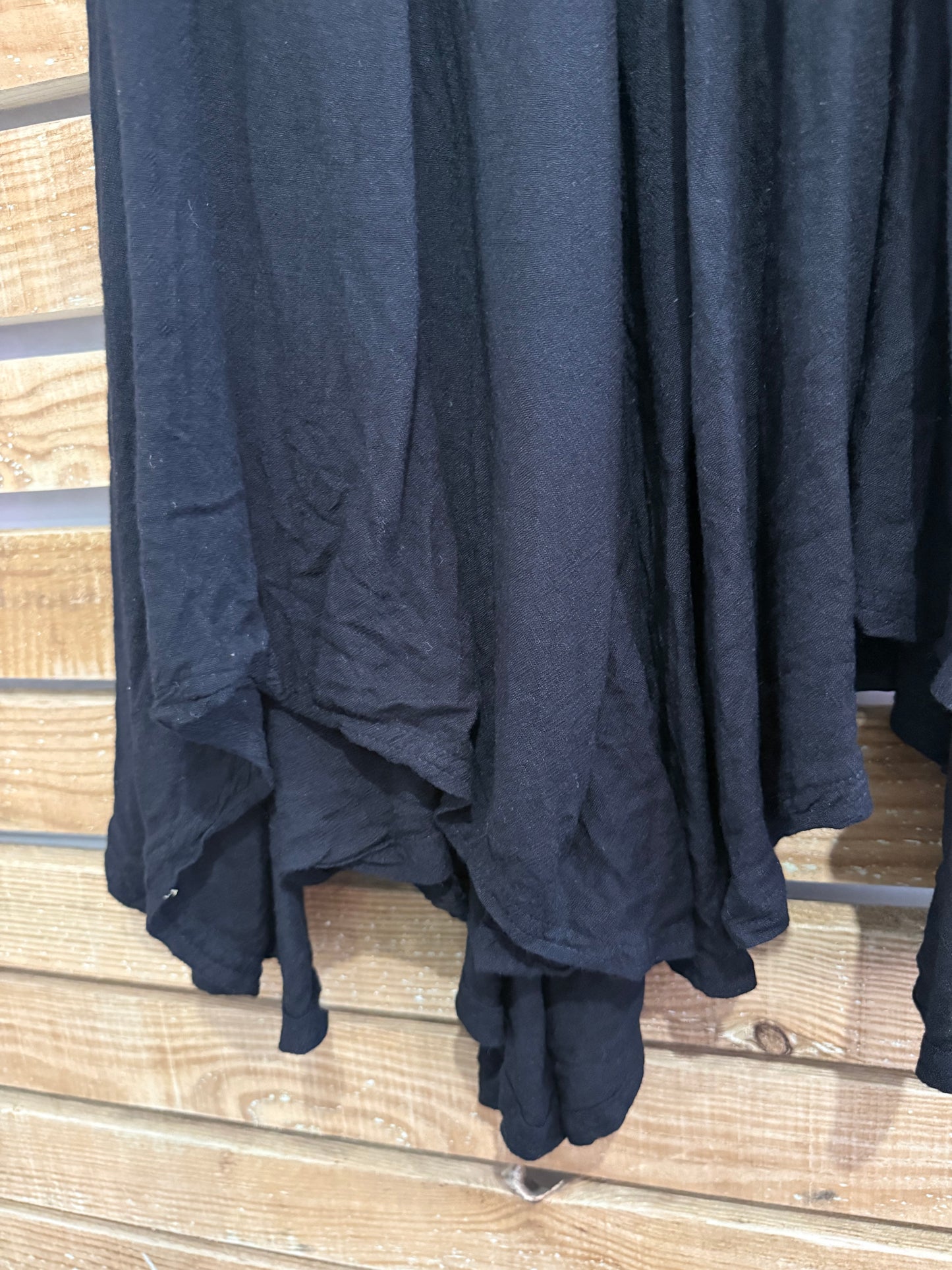 Free people Asymmetric skirt. Fairycore/ Whimsy. Summer/ festival. Black. 28” waist. UK8. Size Small.