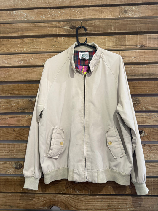 Vintage 90s Lacoste zip up Harrington bomber Jacket. Sports/ Golf/ Festival. Size Large