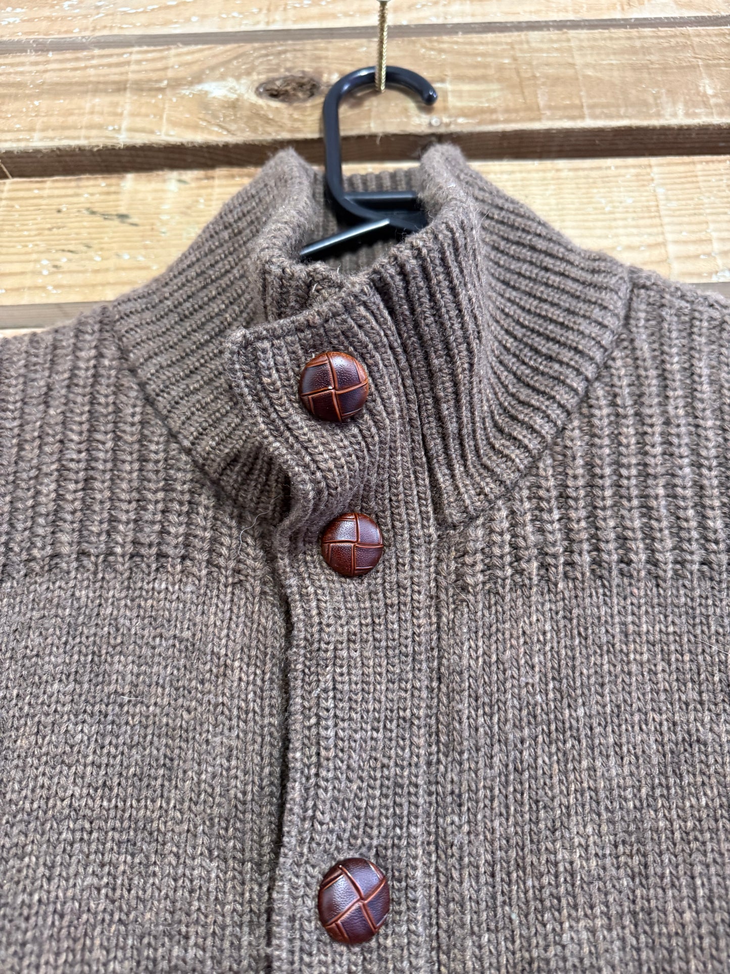 William Hunt - Savile Row Harris Tweed lined cardigan/sweater/ jacket. Size Large.