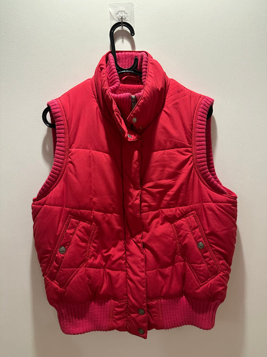 Vintage Y2K next pink puffer gilet. Sleeveless jacket.