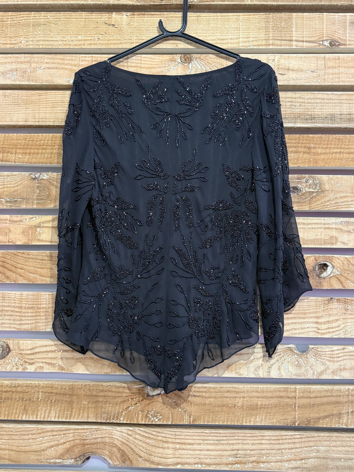 Vintage 90s JKara beaded top.Large Christmas/ party/ winter