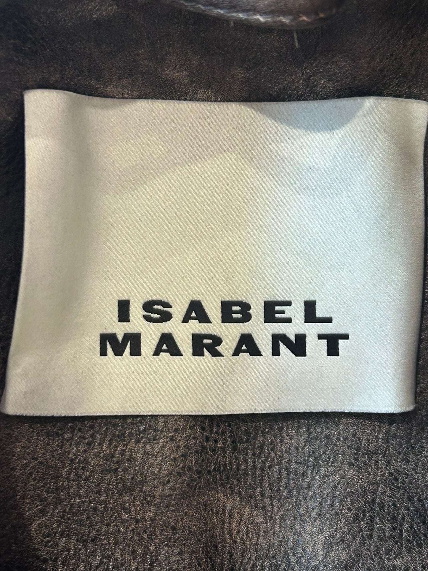 Isabel Marant leather biker jacket. Labelled a 36. Size Medium.