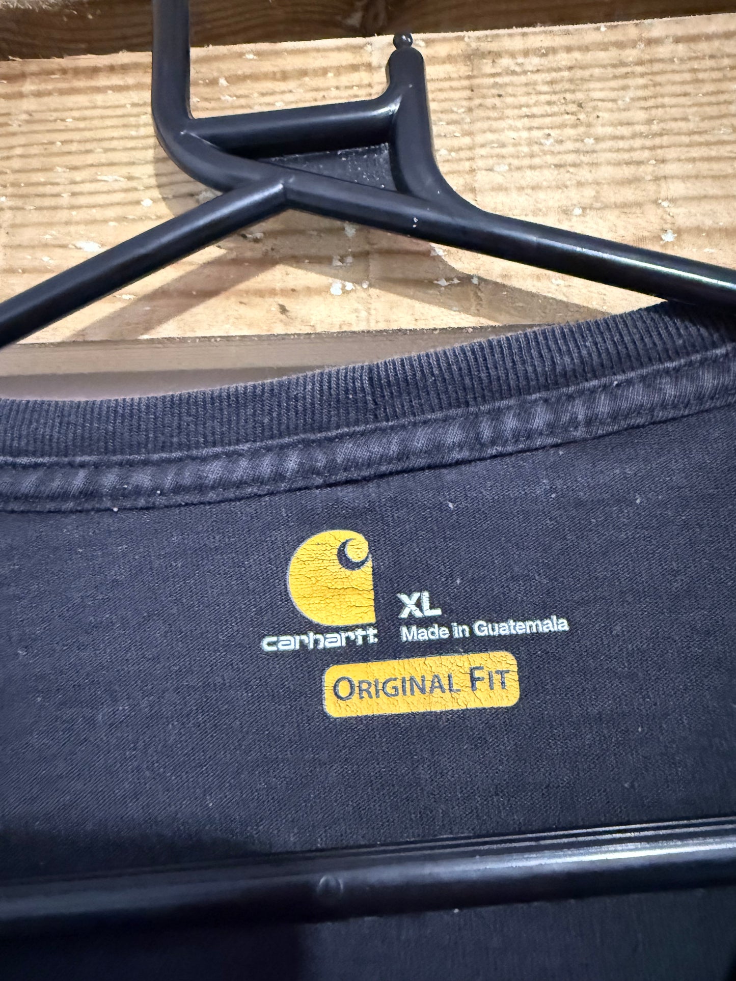 Carhartt x Glad long sleeved logo t-shirt. Black. Workwear/ cowboy/ USA. Size XL