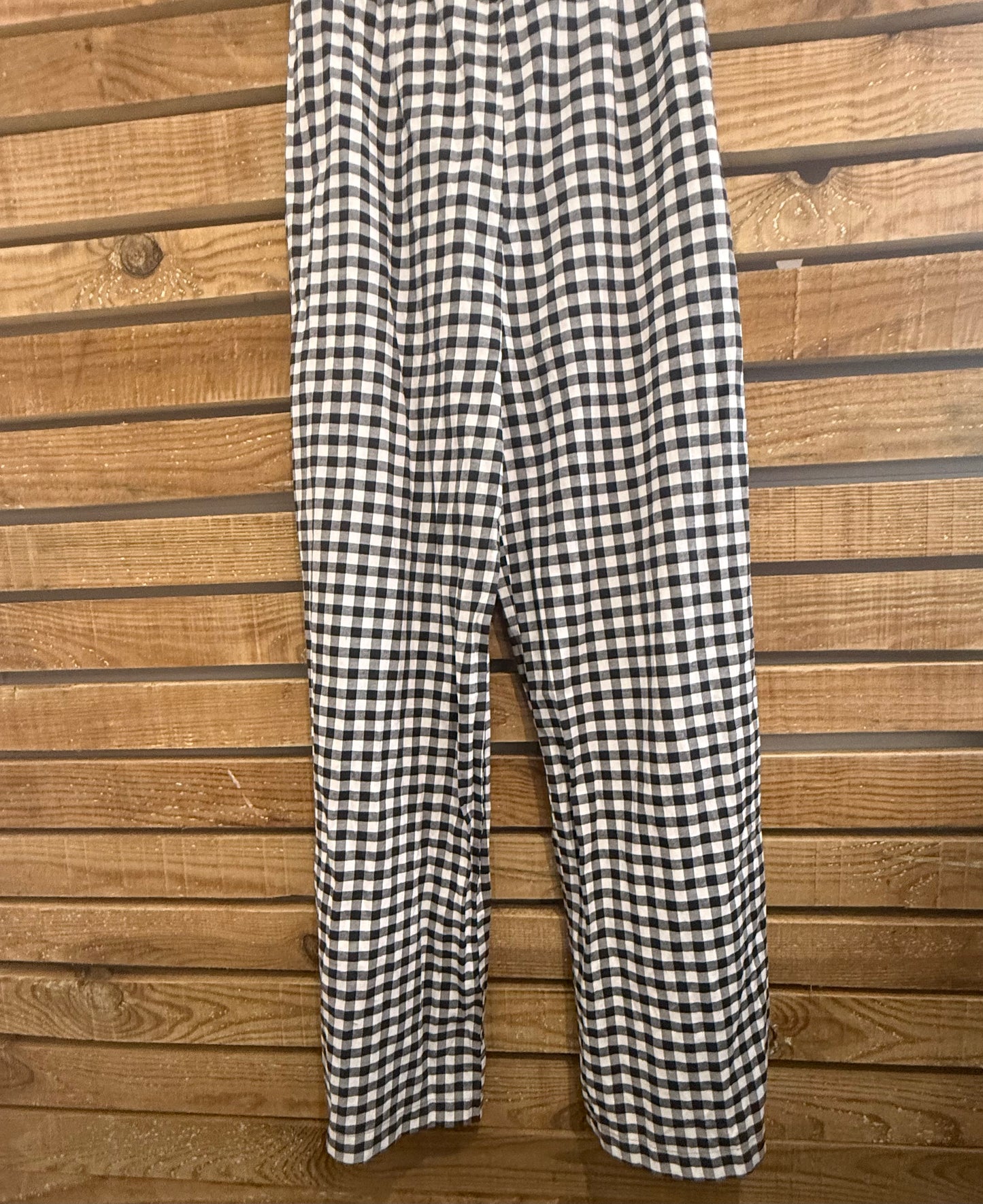 Miss Selfridge gingham bardot neckline jumpsuit. Rockabilly. UK10.