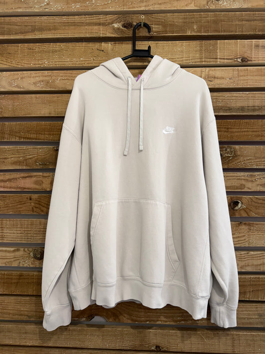 Vintage Y2K Nike hoodie/ hooded sweater. Beige. Size XXL.