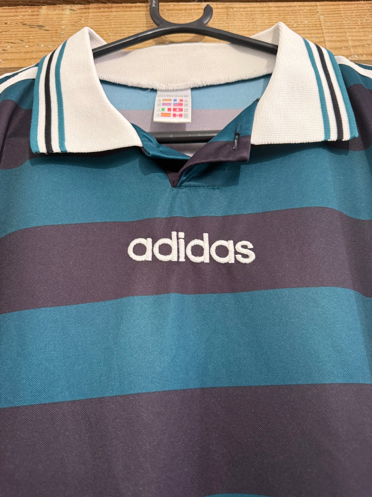 Vintage 90s Adidas German Football top/ t-shirt. Size XXL. World Cup.