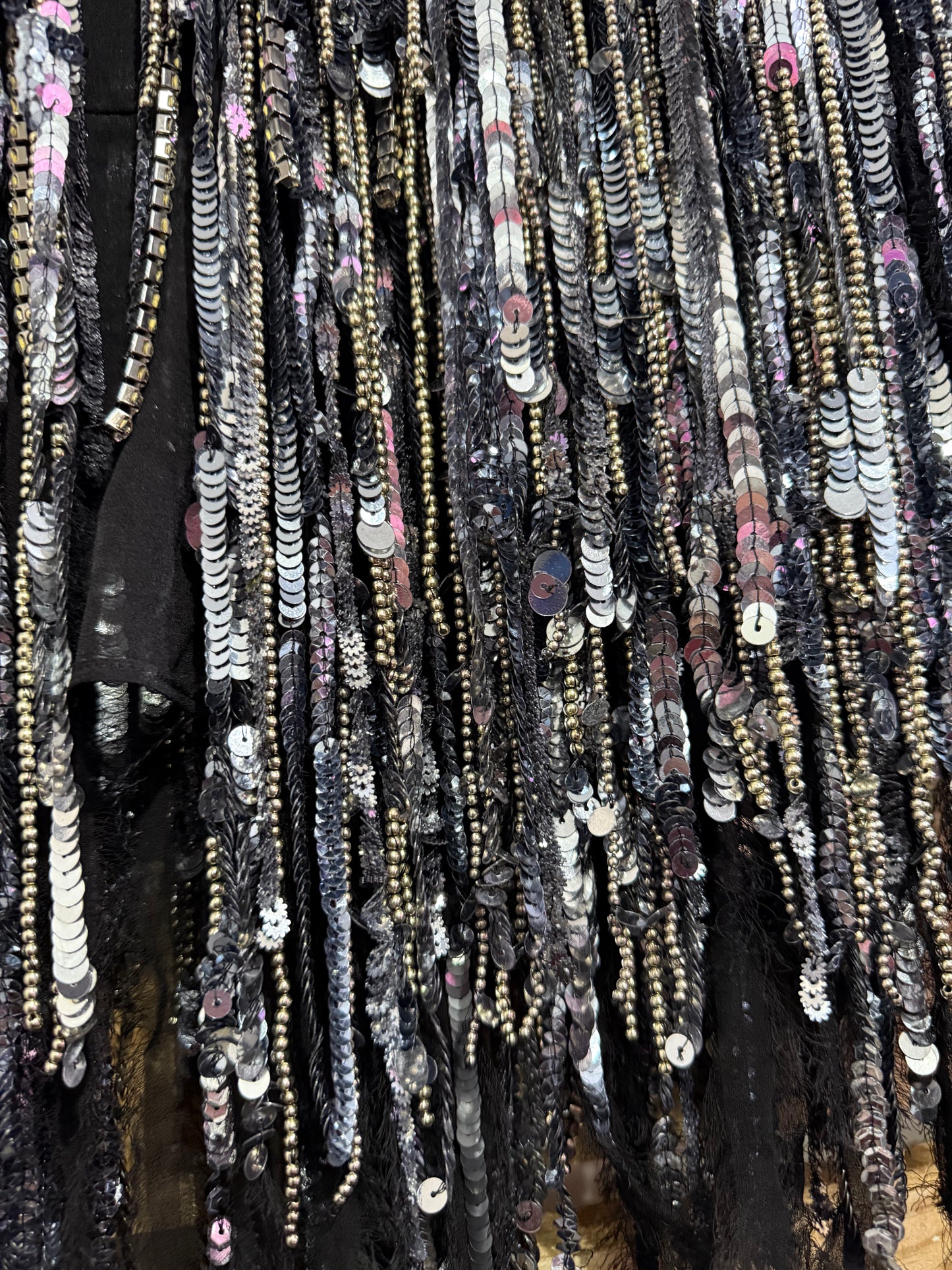 BNWT Isabel Marant Peonia Sequin-Fringe Silk-Organza Top/ cape/ shawl. Free sizing. Christmas/ party