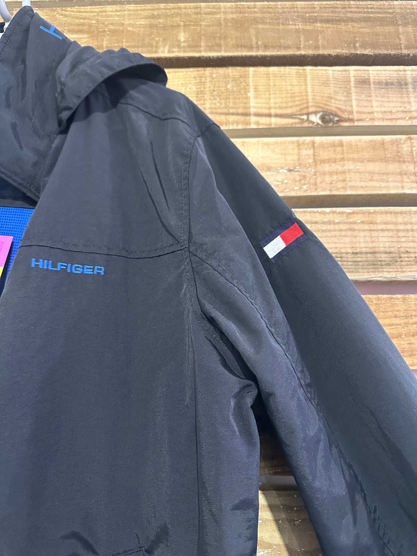 Vintage 90s Tommy Hilfiger spell-out Zip up Harrington Jacket. Sports/ Golf/ Festival.