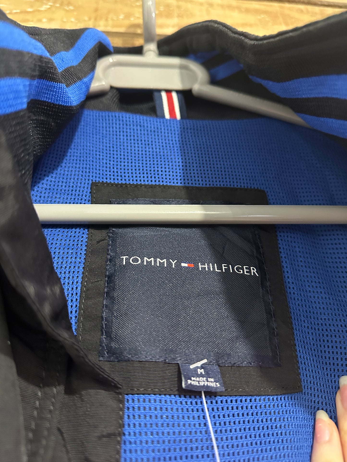 Vintage 90s Tommy Hilfiger spell-out Zip up Harrington Jacket. Sports/ Golf/ Festival.